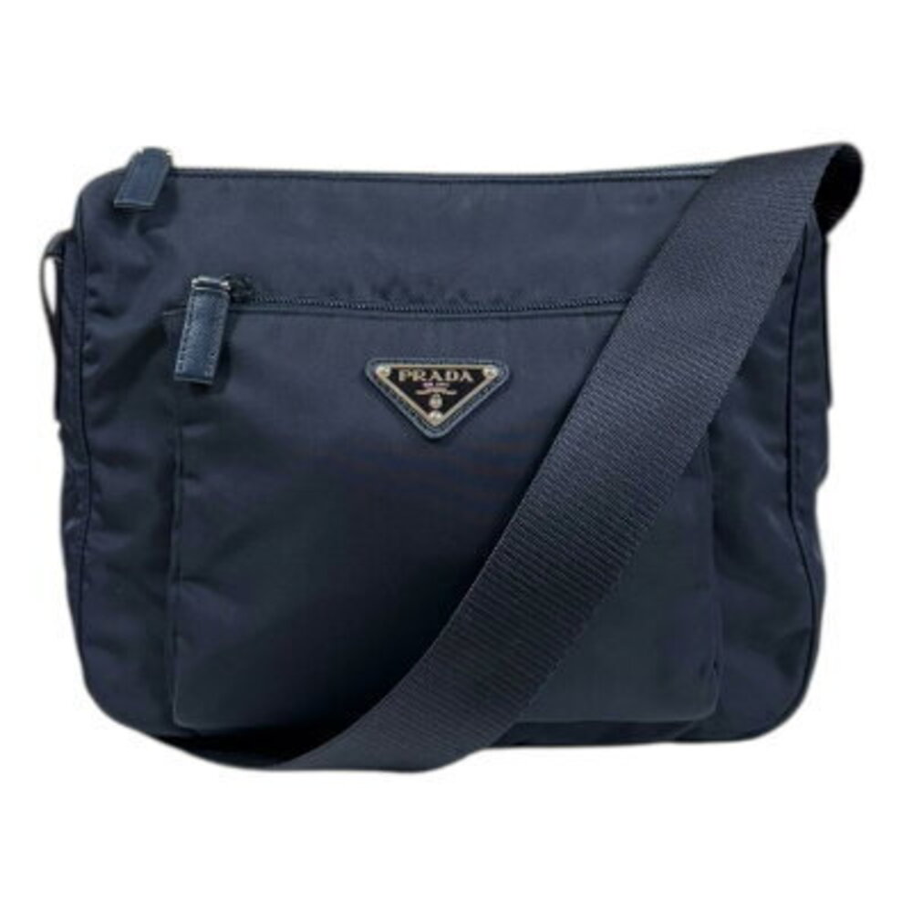 Prada Tessuto messenger bag blue
